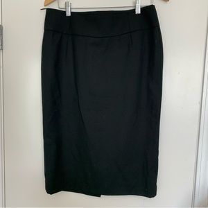 j.Crew black classic pencil skirt knee length size 12